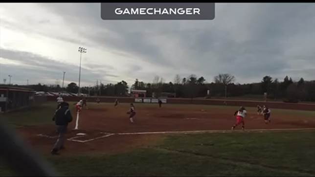 They gave her too much line- catcher threw behind her and she scored game winning run!