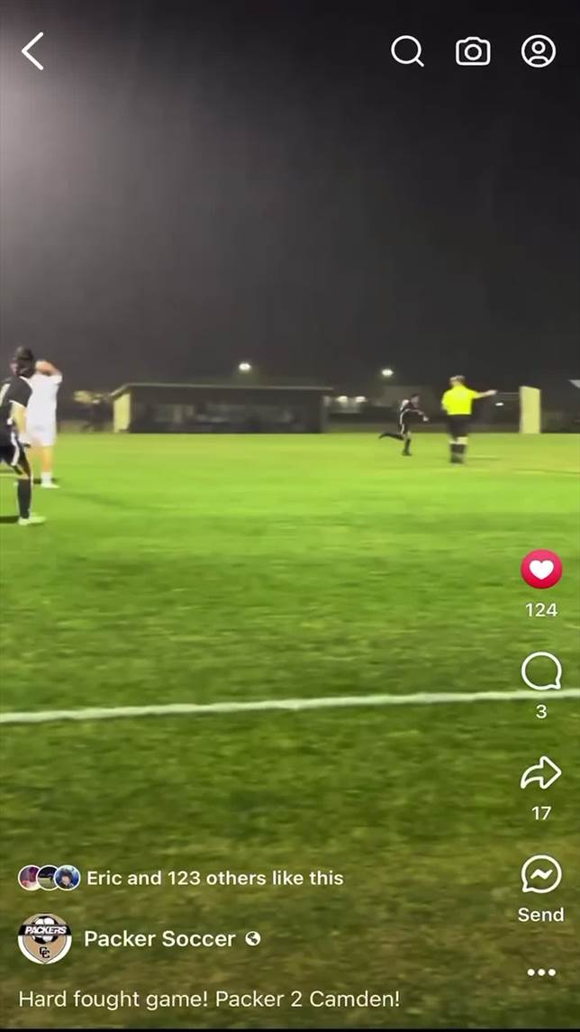  Winning Goal Scored by Dierick Espinoza(Colquitt) during the 1st half of OT. Colquitt County Packers 2 vs Camden County 1 Region 7-A Match Final score 
